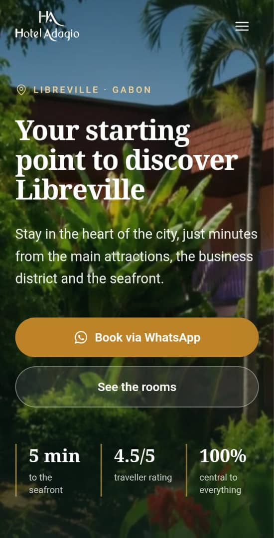 Hôtel Adagio — version mobile